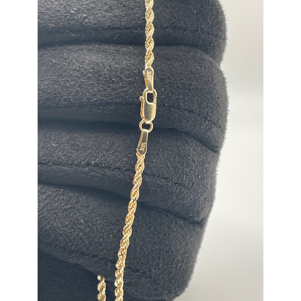 NEW 10K Solid Gold Rope Bracelet